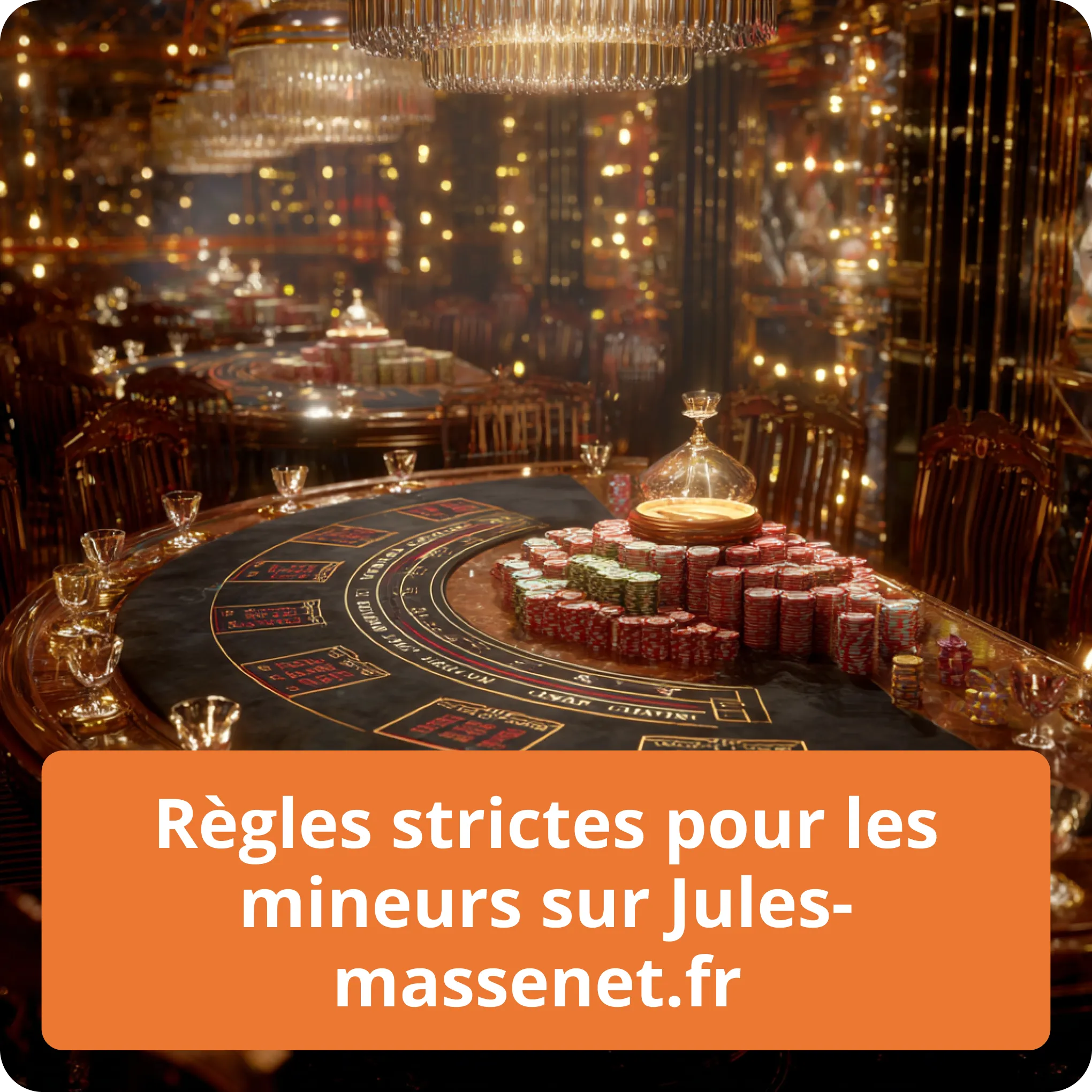 Règles strictes pour les mineurs sur Jules-massenet.fr