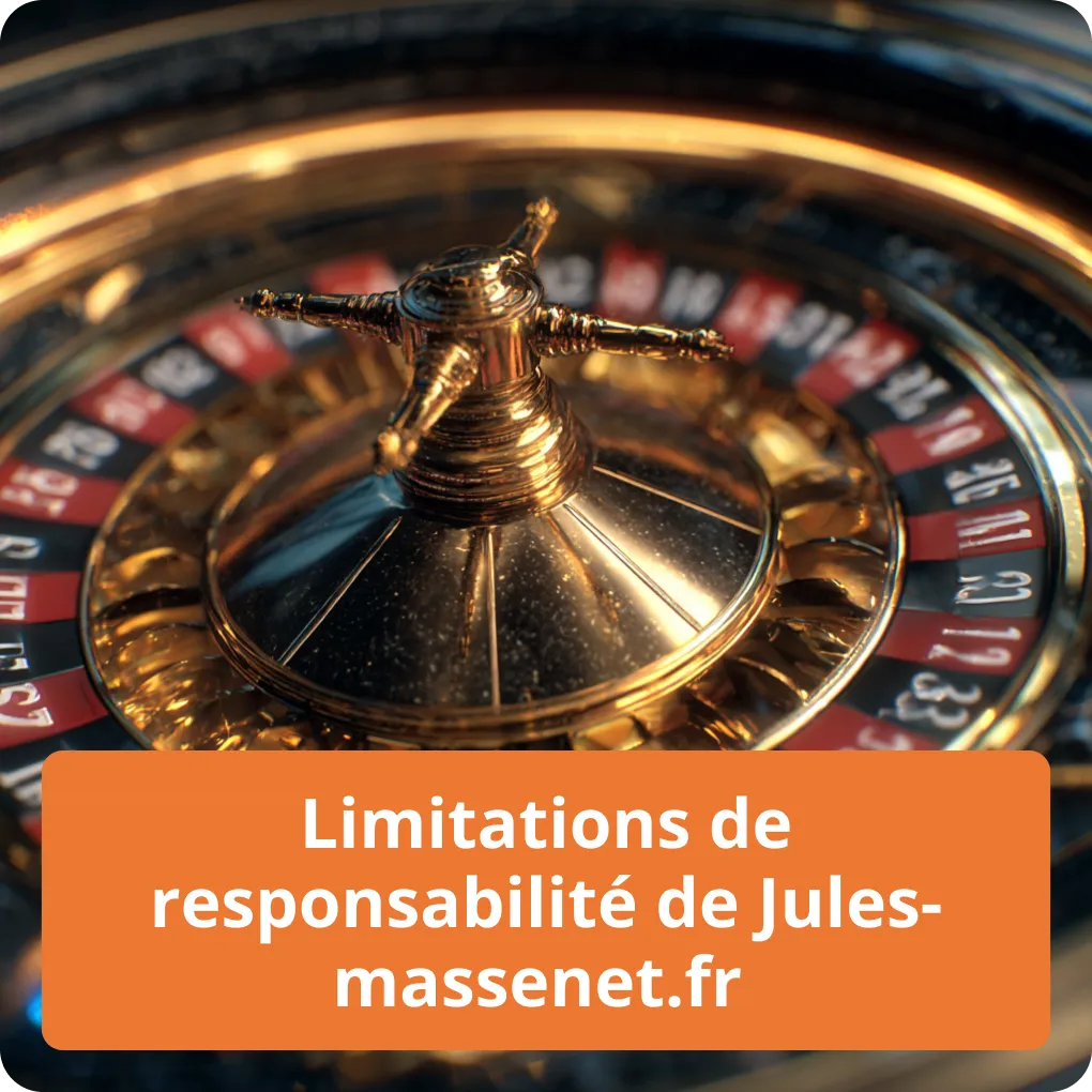 Cas où notre responsabilité est limitée Limitations de responsabilité de jules-massenet.fr
